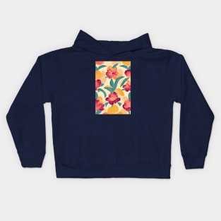 Floral Retro Kids Hoodie